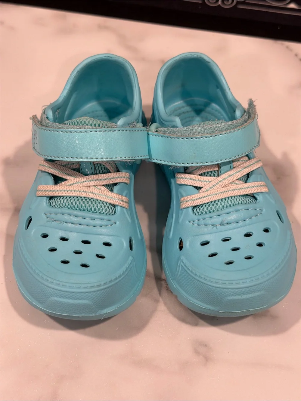 Stride Rite Kids' Aqua Slip-On Sandal Sneakers - Light Blue